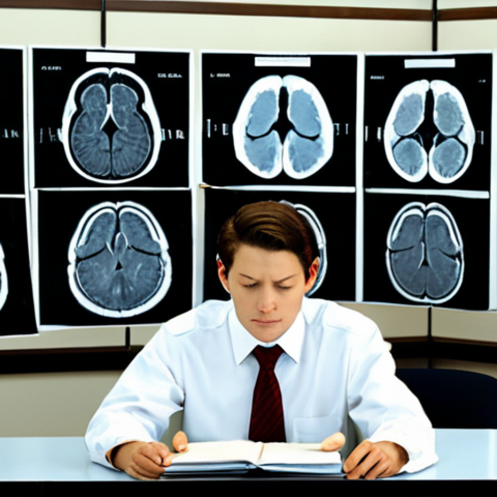 Memory Distortion**
A well-dressed researcher in a professional office setting, studying brain scans depicting distorted memories. Focus on the concept of reconstructed memories, with file folders labeled "Childhood Events" and "Witness Testimony." safe for work, appropriate content, fully clothed, modest clothing, professional environment, perfect anatomy, correct proportions, natural pose, high quality.
**