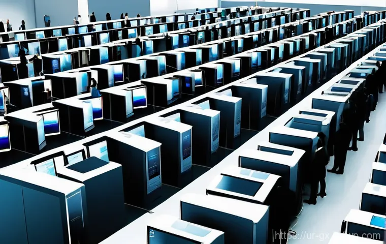 인지 편향과 행동 경제학의 관계 - **Prompt 1: Herd Mentality in Investment**
A bustling scene inside a modern, well-lit financial ...